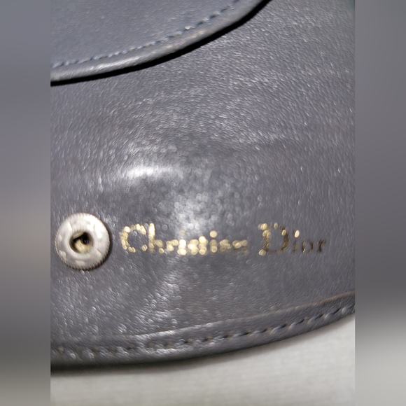 Dior vintage gray wallet card holder with coin pouch - Picture 3 of 13